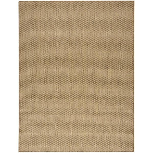 Courtyard Jute 9 ft. x 12 ft. All-over design Contemporary Area Rug
