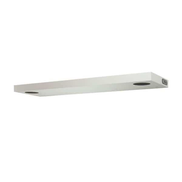 StudioSync 35.4 in. L x 9.84 in. W 2-Speaker White Floating Shelf