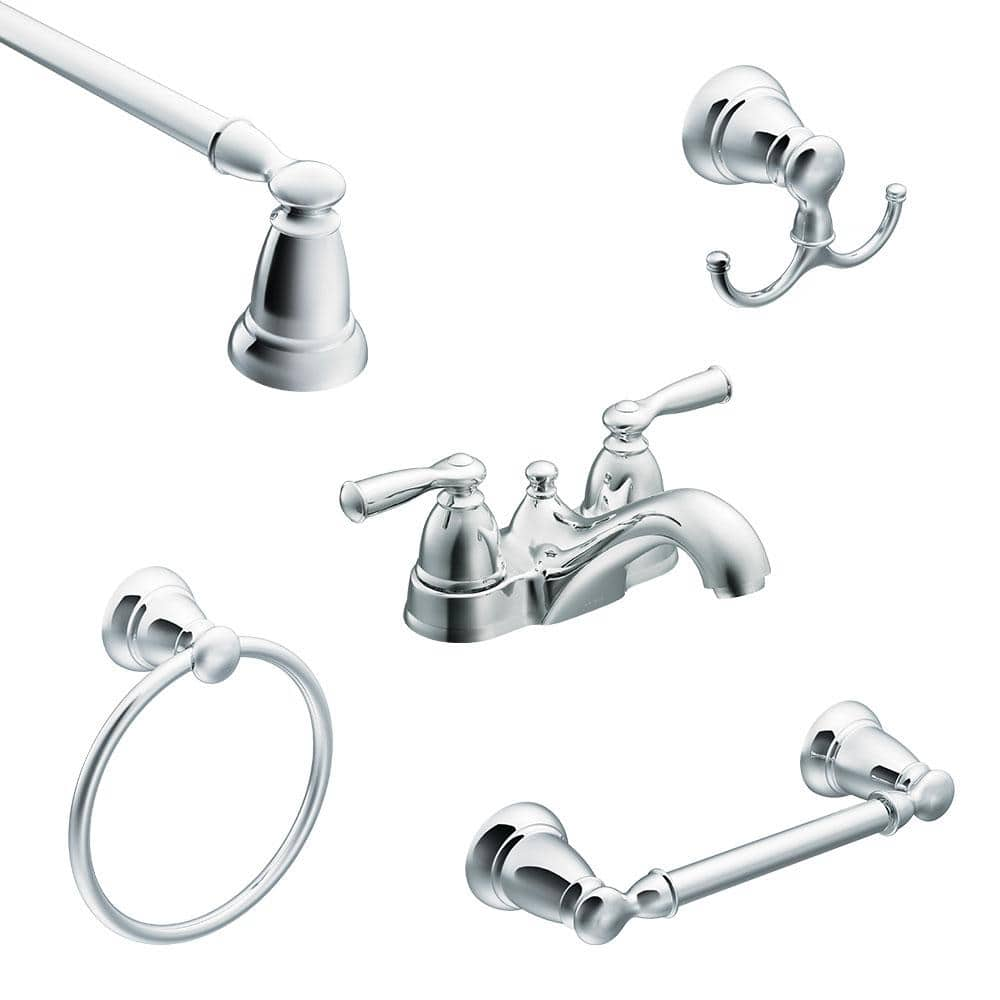 Have A Question About Moen Banbury In Centerset Handle Bathroom Faucet Combo Kit With Bath