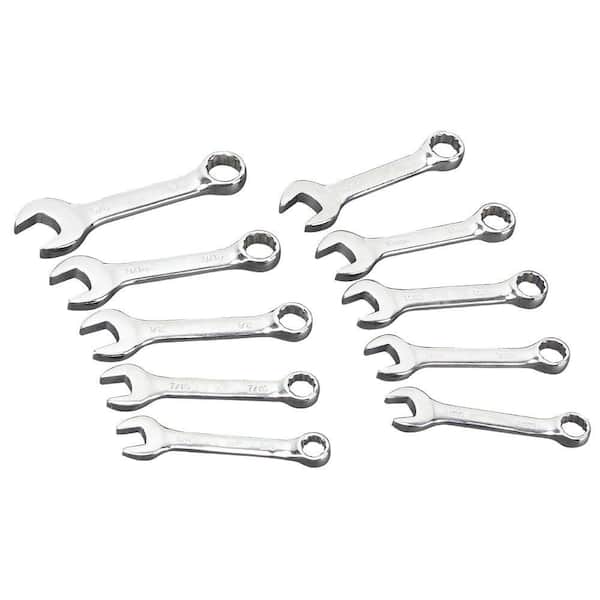 HDX Stubby Combination Wrench Set (10-Piece)