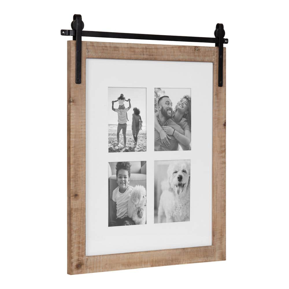 Kate and Laurel Cates 16 x 20 Rustic Brown Collage Picture Frame 222954  The Home Depot