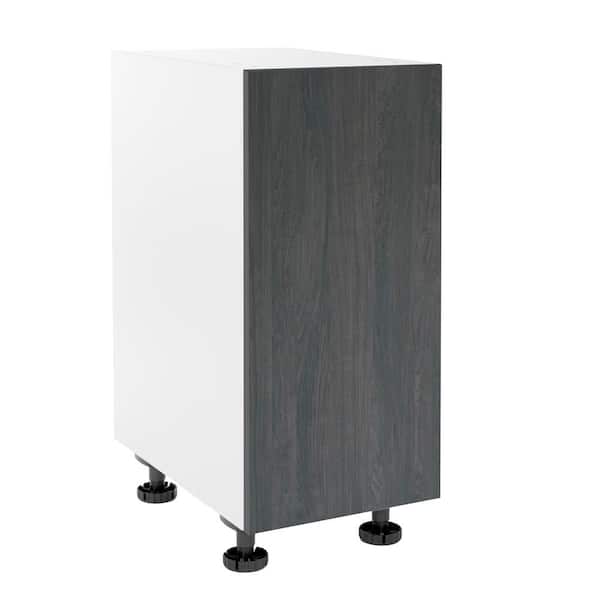 Cambridge Quick Assemble Modern Style, Carbon Marine 15 in. Base Kitchen Cabinet (15 in. W x 24 in. D x 34.50 in. H)