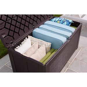 Lifetime 500L Plastic Outdoor Storage Box Brown/Desert Sand 60012 – Taynbow