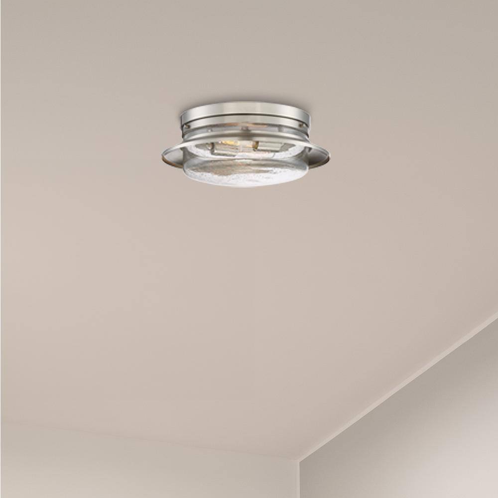 Dover 15" Frosted Glass Flush Mount Light Fixture