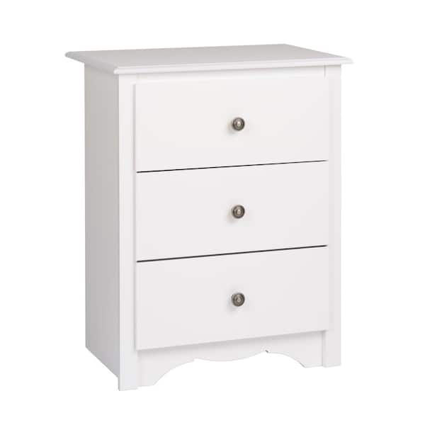 prepac nightstand white