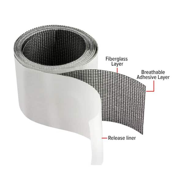 1 Roll Gray Window Screen Repair Tape, Waterproof Mosquito-Proof Adhesive  Patch, Mending Tools For Mesh Net Hole