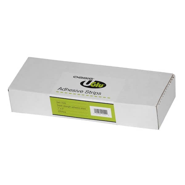 Oasis UGLU 1 in. x 3 in. Adhesive, Strip (Pack of 250 Strips)
