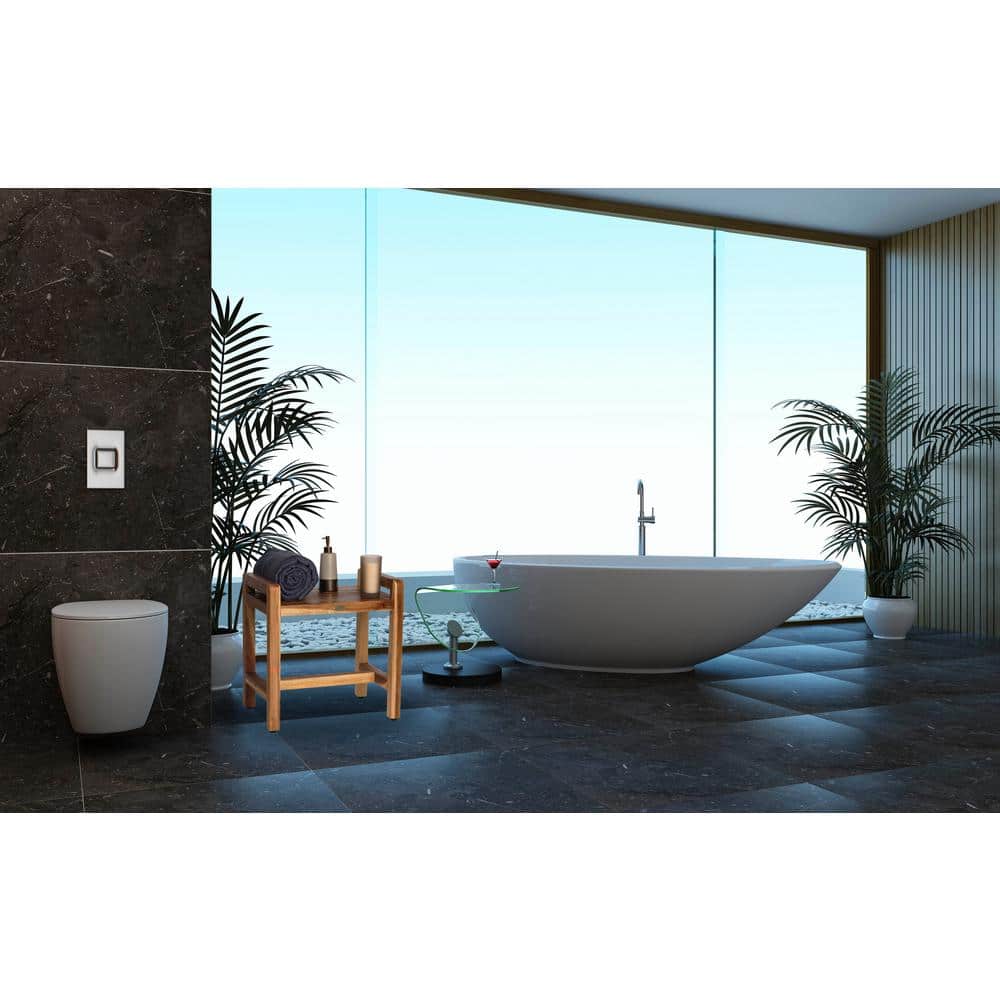 20" Wide Teak Shower Bench with LiftAide Arms