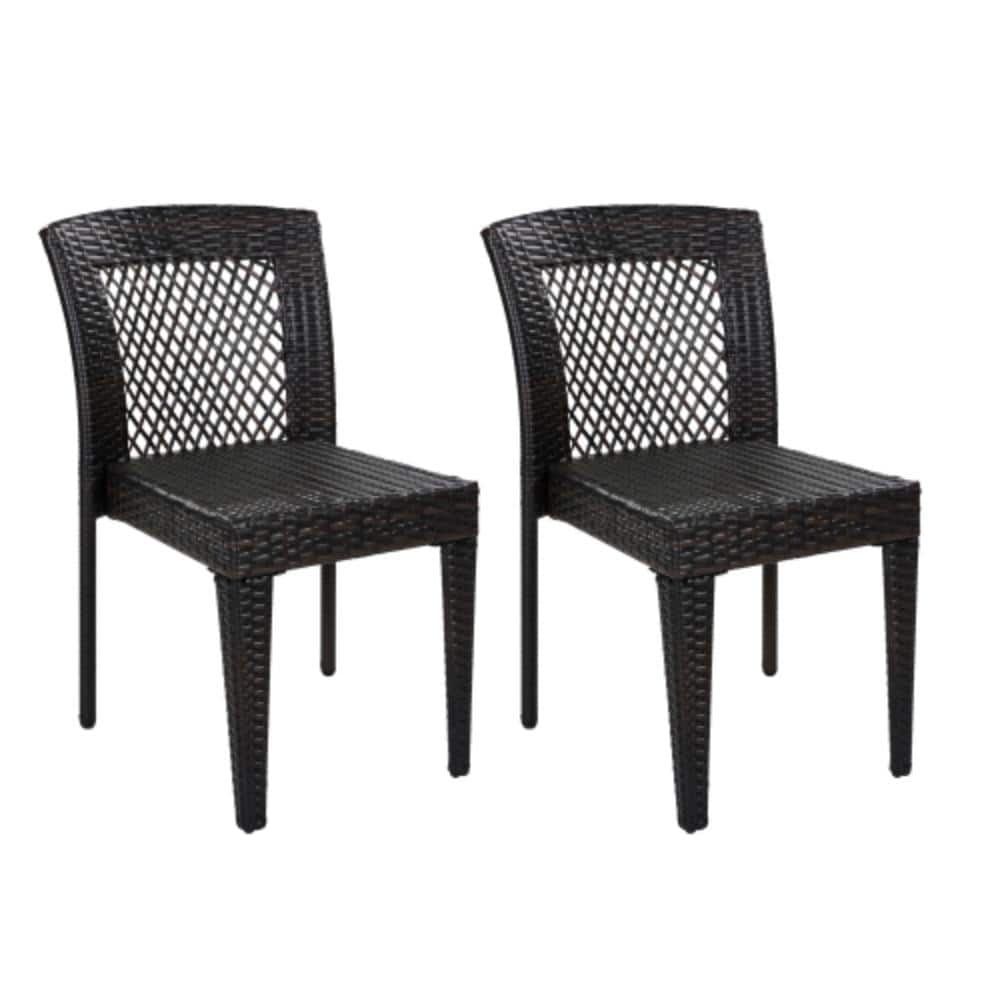 Set of 2 Iron Outdoor Dining Chairs, UV-Resistant price history on PriceWatchPro