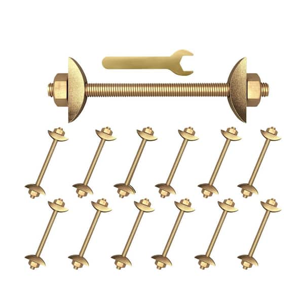 Countertop Connector Bolts, Adjustable Joint Fasteners for Countertop and Island Support Bracket (12-Pack)