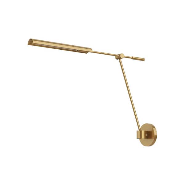 ALORA Astrid 33-in 1 Light 5-Watt Metal Shade/Vintage Brass Integrated LED Vanity Light