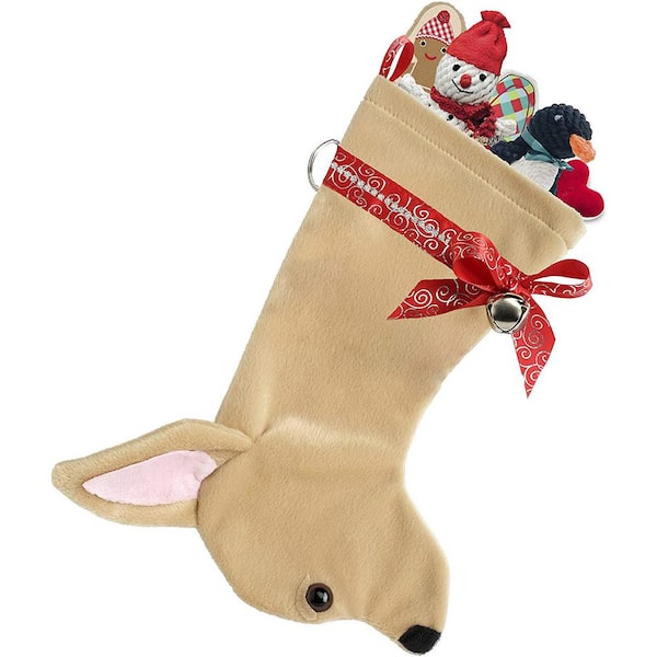 Pronk! 22 in. Chihuahua Dog Faux Fur Christmas Stocking
