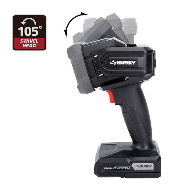 CQT.CQ2. CQＣ Husky 5000 Lumen Hybrid Power Swivel Rechargeable Spotlight 91640