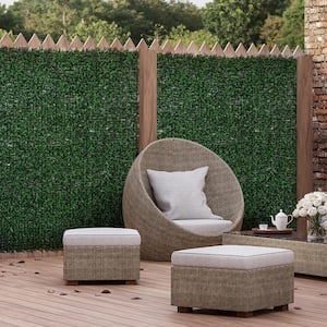 2 in. 12-Piece Emerald Green Artificial Boxwood Wall Panels Float Grass Faux Hedge Greenery Backdrop