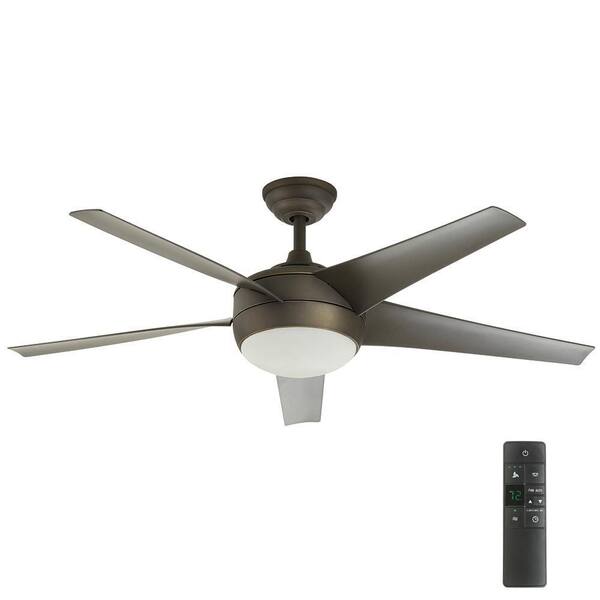 Home Decorators Collection Windward IV 52 in. GU24 CFL Indoor Oil Rubbed Bronze Ceiling Fan with Light Kit and Remote Control