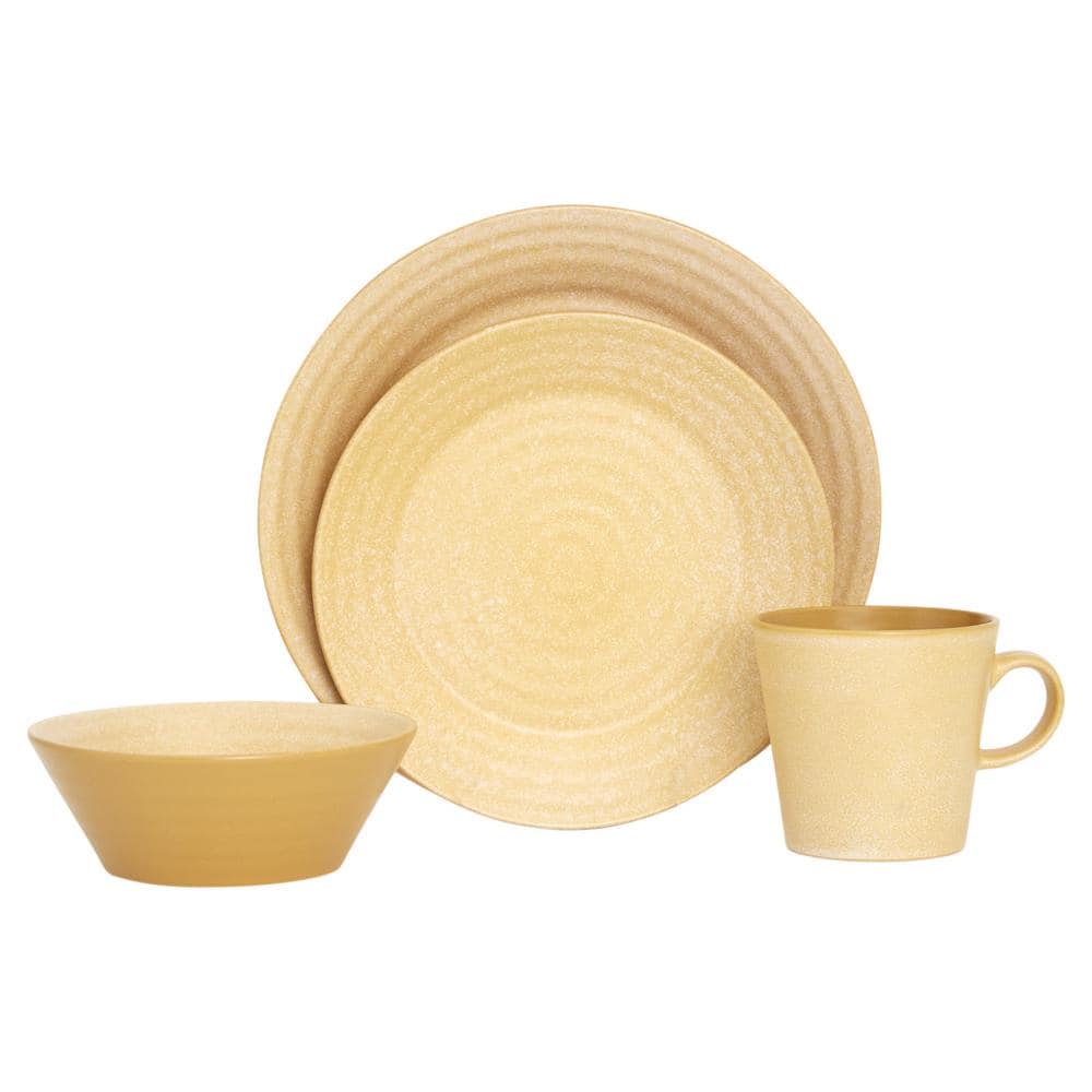 Reviews for BAUM Desert Yellow 16 Piece Ceramic Set Service for 4 | Pg ...