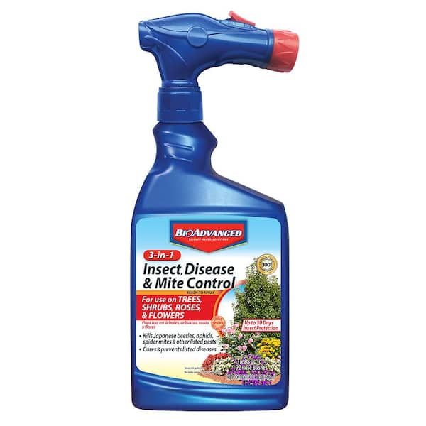 BIOADVANCED 32 oz. Ready-to-Spray 3-in-1 Insect Disease and Mite Control