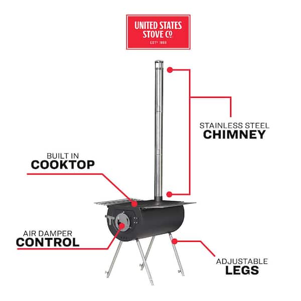 新品　未開封　カリブーキャンプストーブ　US Stove CCS18 薪ストーブ 新品 未開封 カリブーキャンプストーブ US Stove CCS18 薪