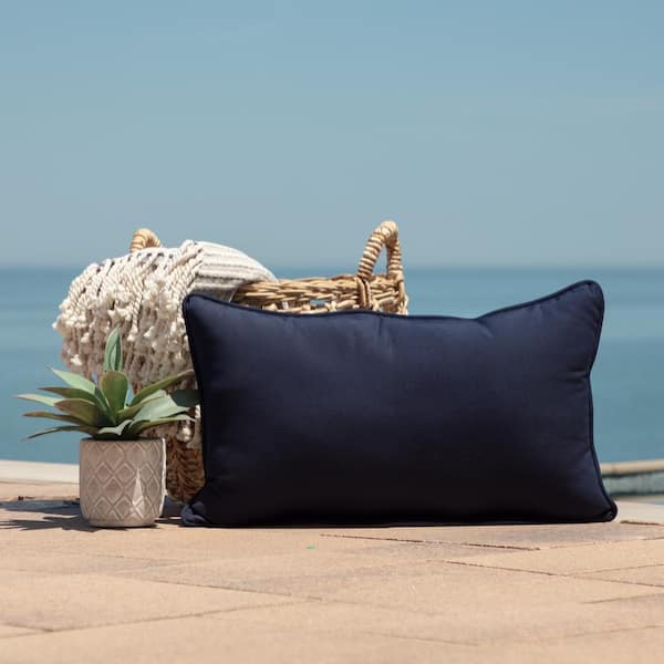 Cushion Lab Back Relief Lumbar Pillow - Navy, Home Accessories