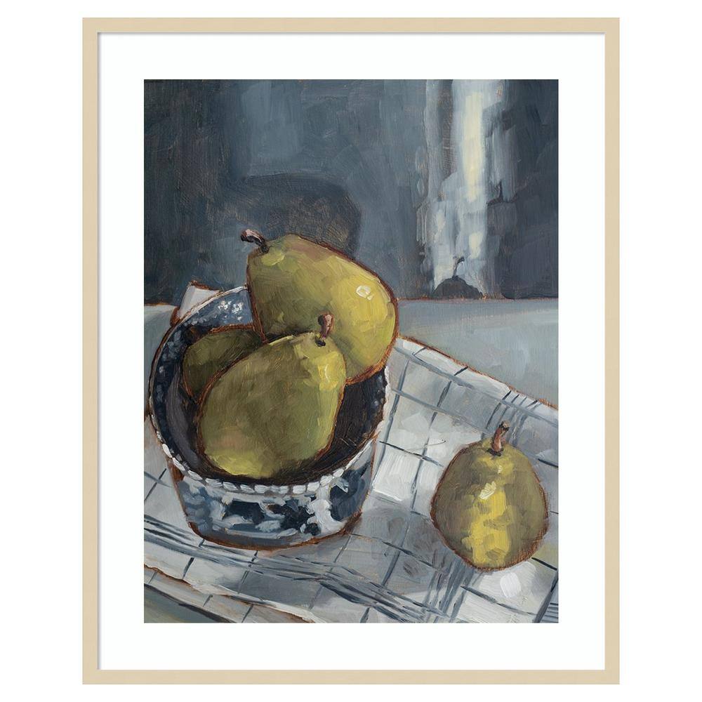 A Dish of Fruit I by Marian Parsons 33 in. W x 41 in. H. Wood Framed Wall Art Print Framed in Brown price history on PriceWatchPro