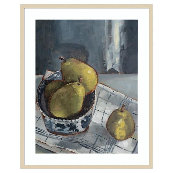 Amanti Art A Dish of Fruit I by Marian Parsons 33 in. W x 41 in. H. Wood Framed Wall Art Print Framed in Brown