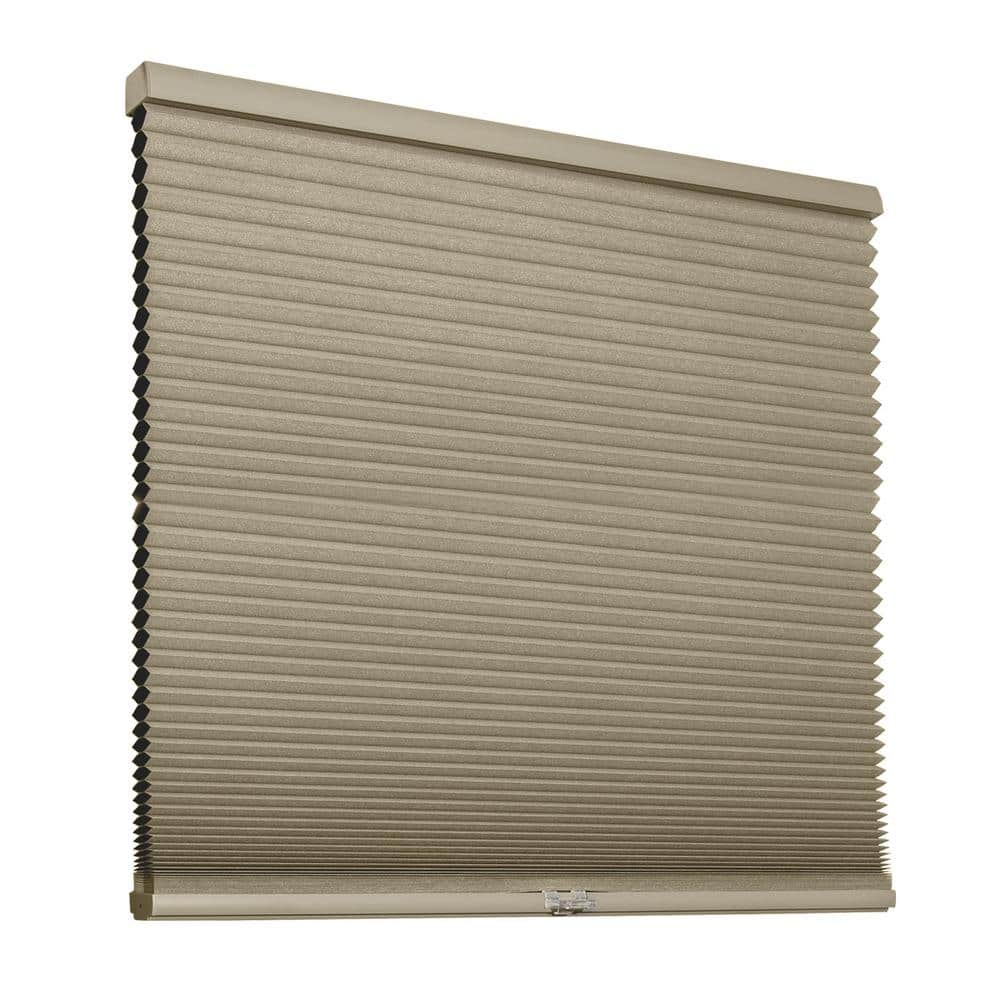 Chicology Cut-to-Size Evening Latte Cordless Blackout Polyester Cellular Shades 55.75 in. W x 48 in. L, Evening Latte (Blackout)