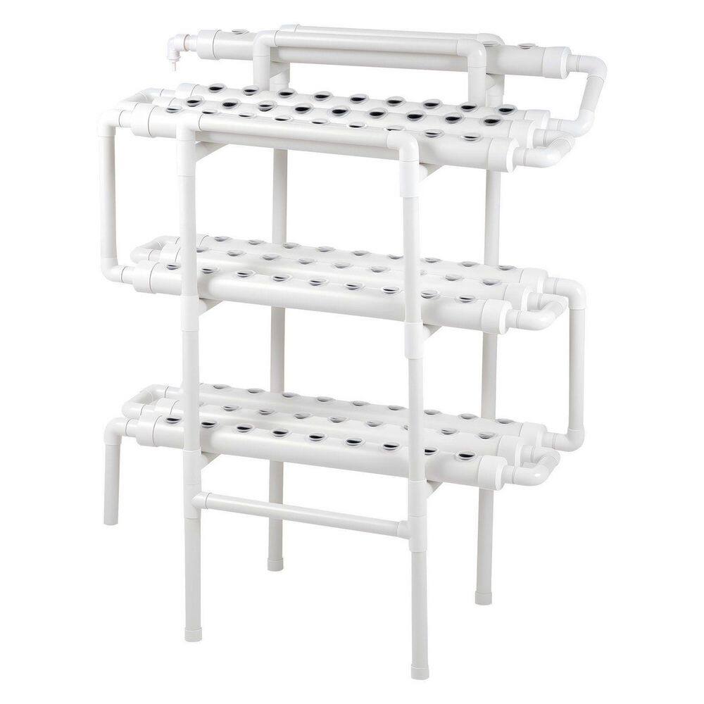 3-Tier Hydroponics Growing System 90 Sites UPVC Pipe with Timed Irrigation Drip Irrigation Garden Kits for Indoor Garden price history on PriceWatchPro
