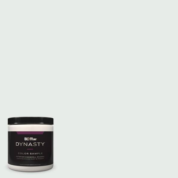 BEHR DYNASTY 8 oz. #BL-W05 Dusting Powder Eggshell Enamel Stain-Blocking Interior Paint and Primer Sample