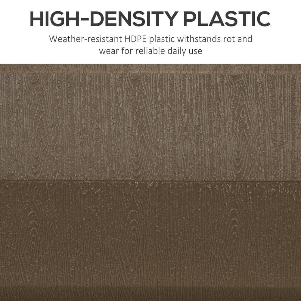 Brown Fillable HDPE Umbrella Base with Steel Holder