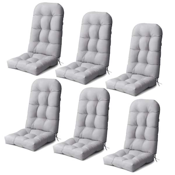 Unbranded 50 in. x 20 in. Deep Seat Outdoor Adirondack Chair Cushion in Light Gray(6-Set)