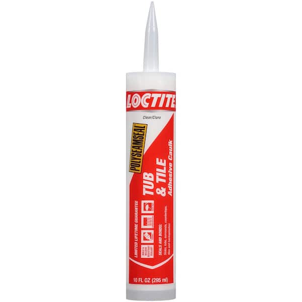 Loctite Polyseamseal 10 oz. Kitchen & Bathroom Clear Acrylic Caulk (12-Pack)