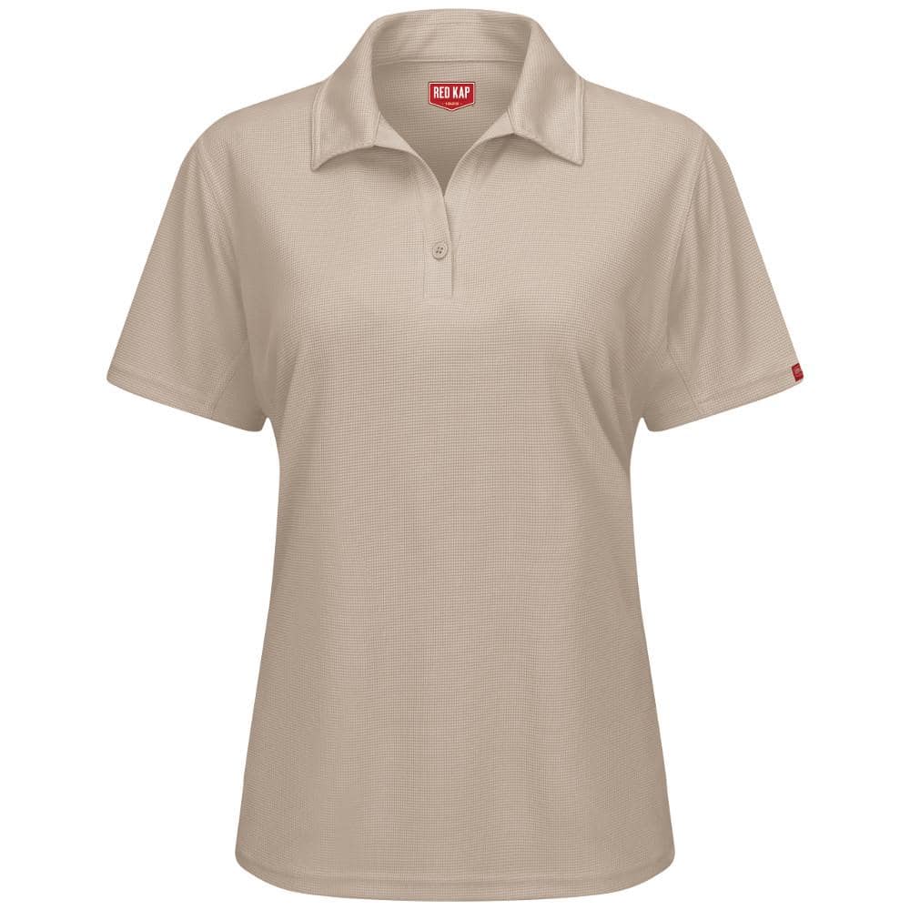 Download Red Kap Women S Size L Tan Feprofessional Polo Sk91tn Ss L The Home Depot