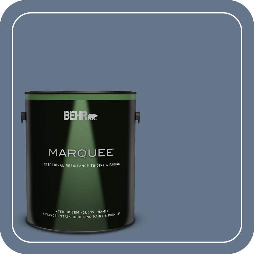 1 gal. #BXC-75 Saltbox Blue Semi-Gloss Enamel Exterior Paint & Primer price history on PriceWatchPro