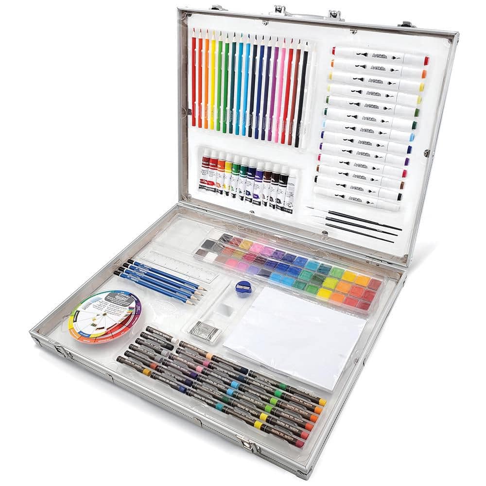 Premium Essential Artist Studio 200-Piece Portable Art Kit
