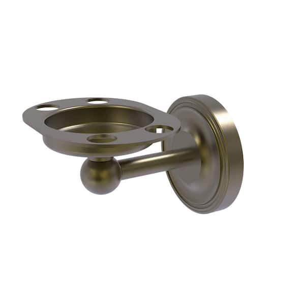 Allied Brass Regal Wall Mounted Tumbler Holder/Toothbrush Holder in Antique Brass