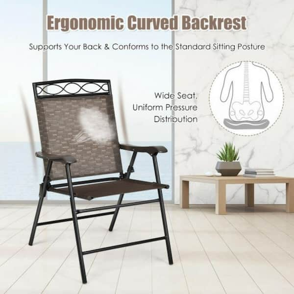 Outdoor folding best sale chair set