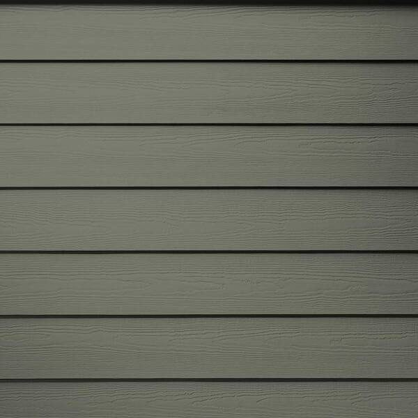 James Hardie Magnolia Home Hardie Plank HZ5 5.25 in. x 144 in. Fiber Cement Cedarmill Lap Siding Slate Steps