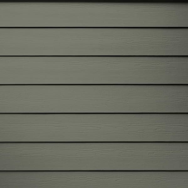 James Hardie Magnolia Home Hardie Plank HZ5 8.25 in. x 144 in. Fiber Cement Cedarmill Lap Siding Slate Steps