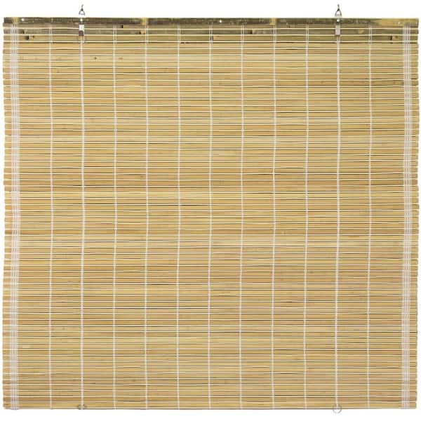 RED LANTERN Oriental Furniture Burnt Bamboo Cordless Window Shade Natural  60 in. W x 72 in. L WT-YJ2-8B50-60W - The Home Depot