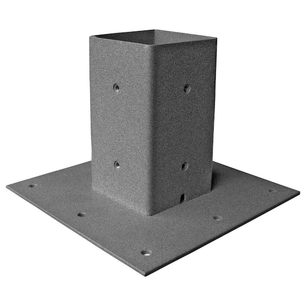 Mail Boss Galvanized Steel Surface Mount Baseplate, Granite