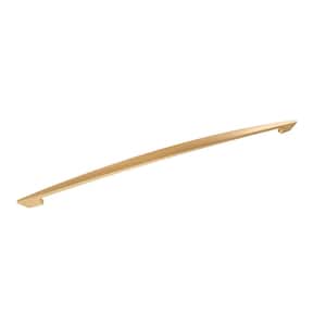 Velocity Collection Appliance Pull 18 in. Center-to-Center Flat Ultra Brass Finish