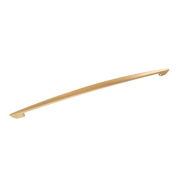 HICKORY HARDWARE Velocity Collection Appliance Pull 18 in. Center-to-Center Flat Ultra Brass Finish