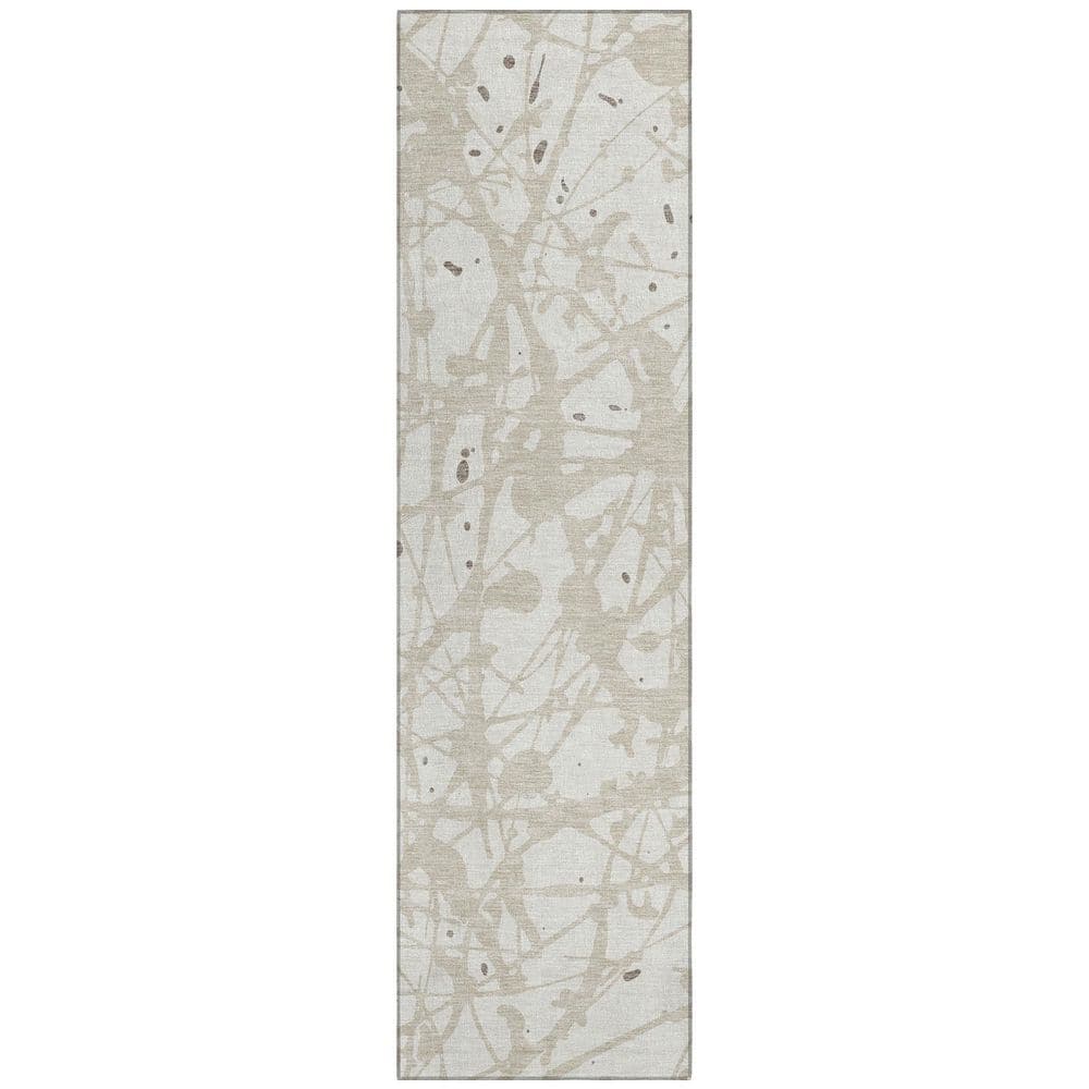 Chantille Machine Washable Indoor/Outdoor Abstract ACN2597 Ivory 2 ft. x 7 ft. Runner Rug price history on PriceWatchPro
