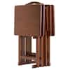 WINSOME WOOD Alex19.06 in. Walnut 5-Piece Snack Table 94533