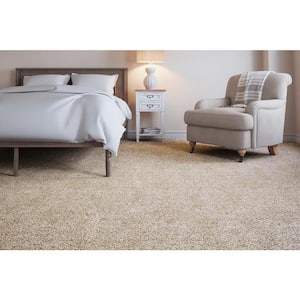 Soft Breath I  - Fawn Creek - Beige 40 oz. SD Polyester Texture Installed Carpet