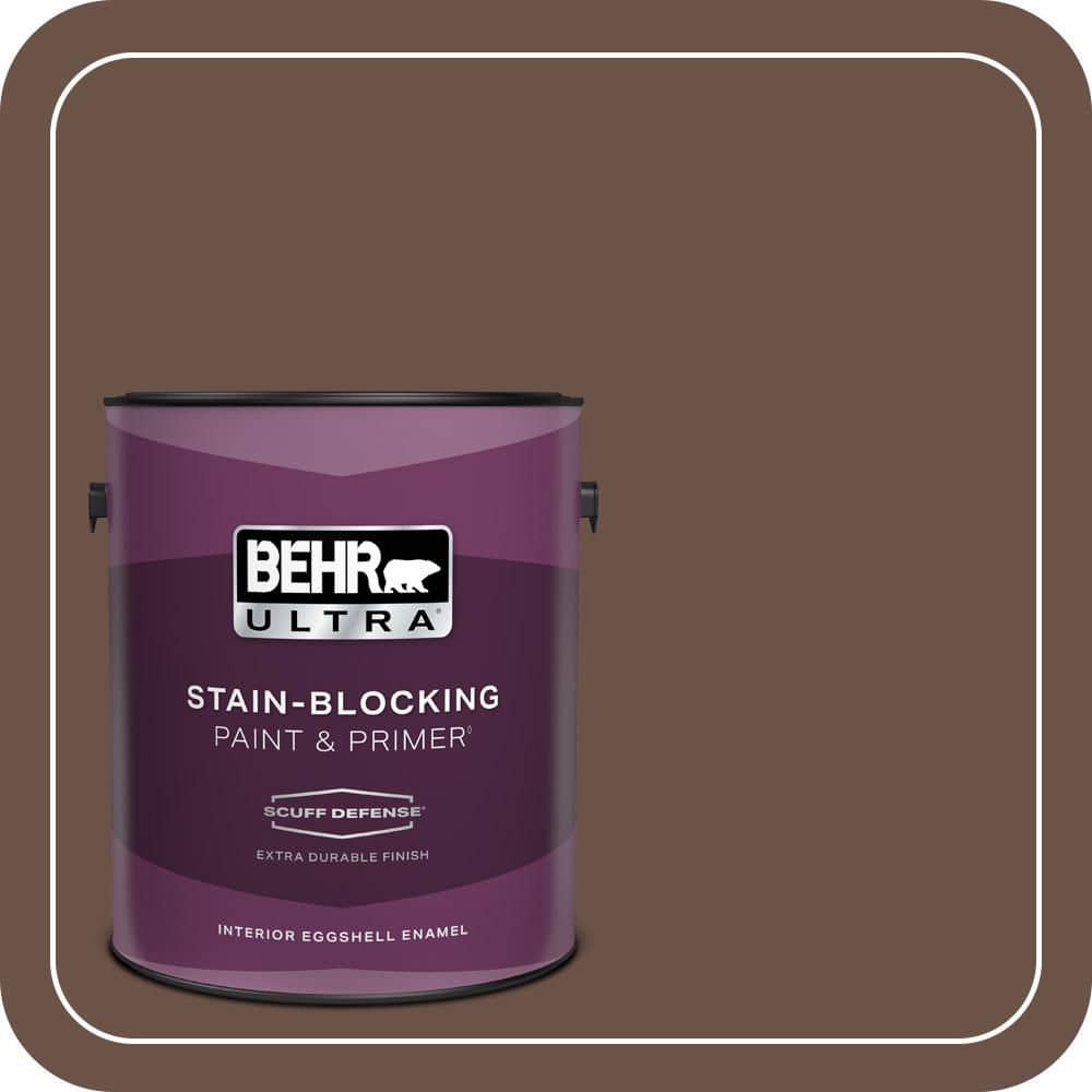 1 gal. #MQ2-05A Authentic Brown Extra Durable Eggshell Enamel Interior Paint & Primer price history on PriceWatchPro