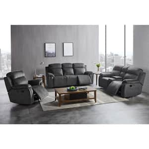 New Classic Furniture Tango 3-Piece Shadow Polyester Fabric Manual Living Room Set