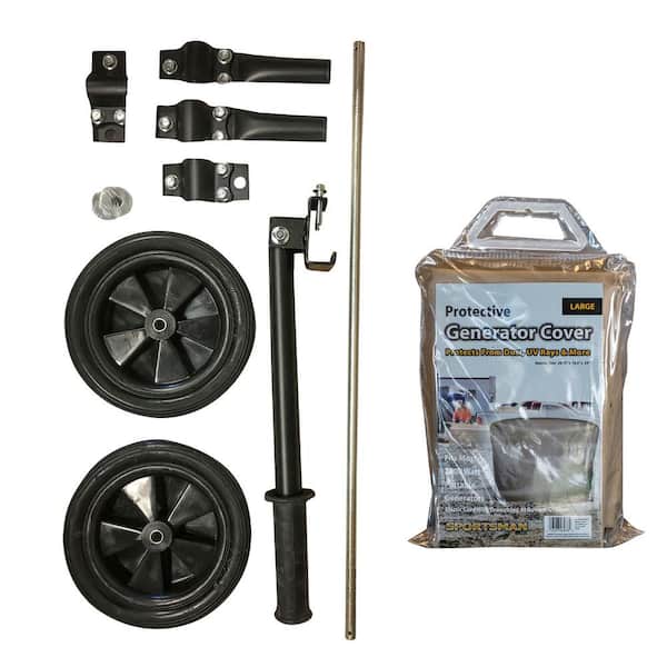 Sportsman 4,000-Watt Generator Accessory Kit with Two 7 in. Wheels, Handle, Feet for Stability and Cover