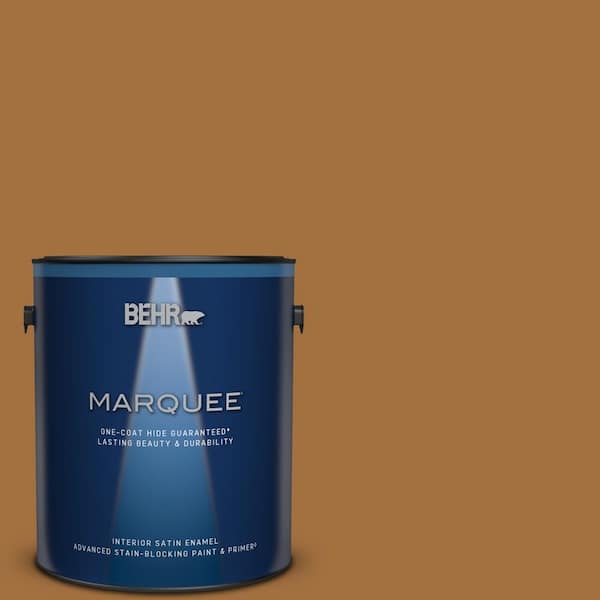 BEHR MARQUEE 1 gal. #MQ4-05 Castellina One-Coat Hide Satin Enamel Interior Paint & Primer