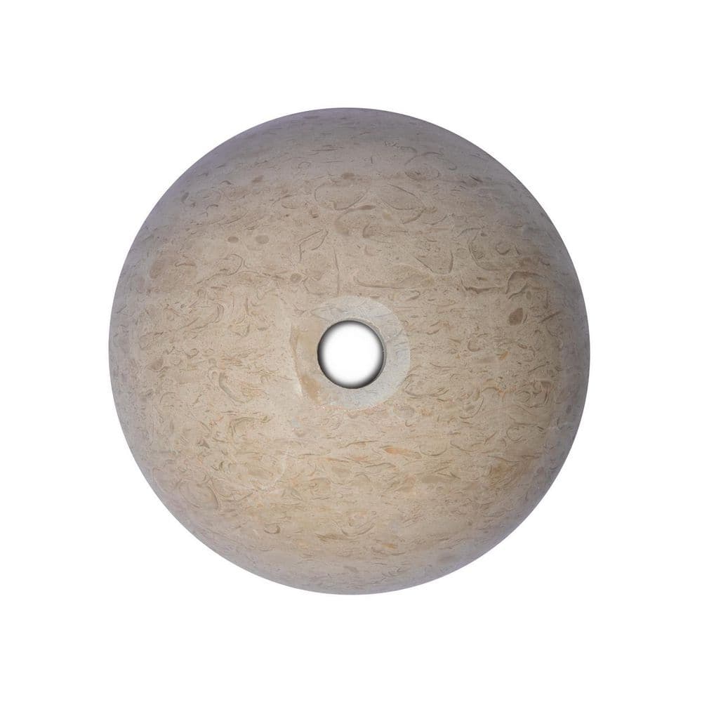 Eden 14'' Gray Marble Circular Vessel Sink